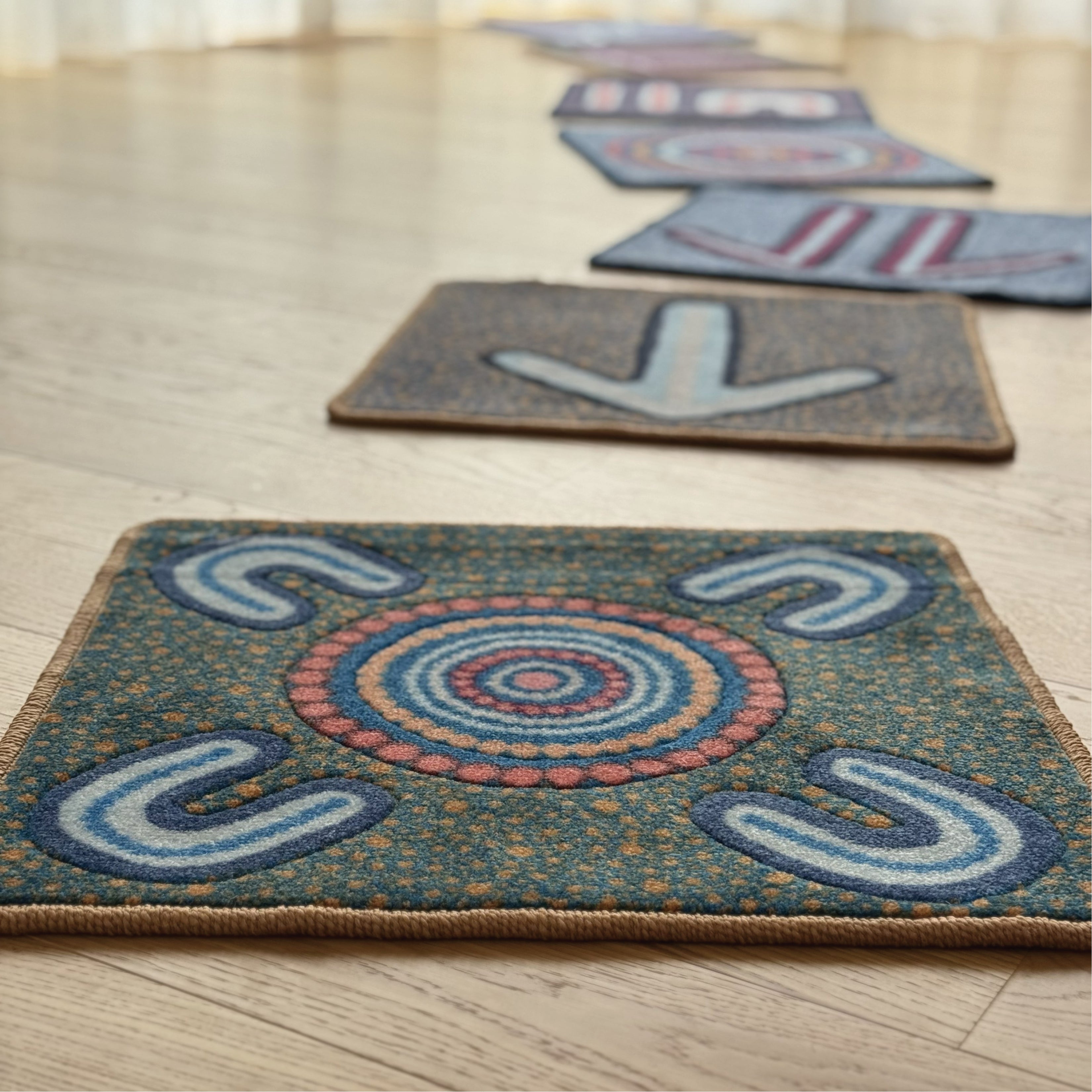 Indigenous Symbols Rug Squares