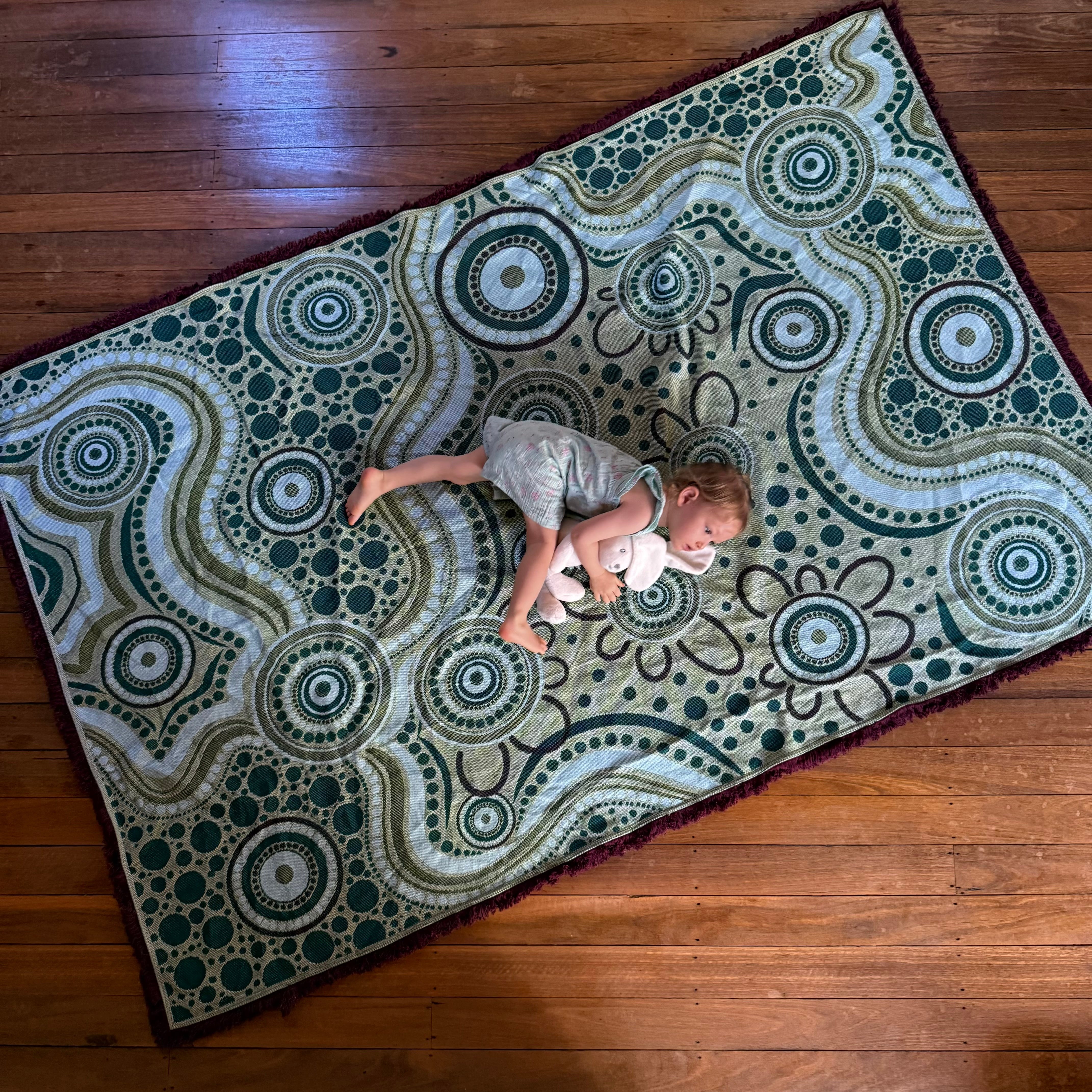 Sand Dreaming Cotton Throw