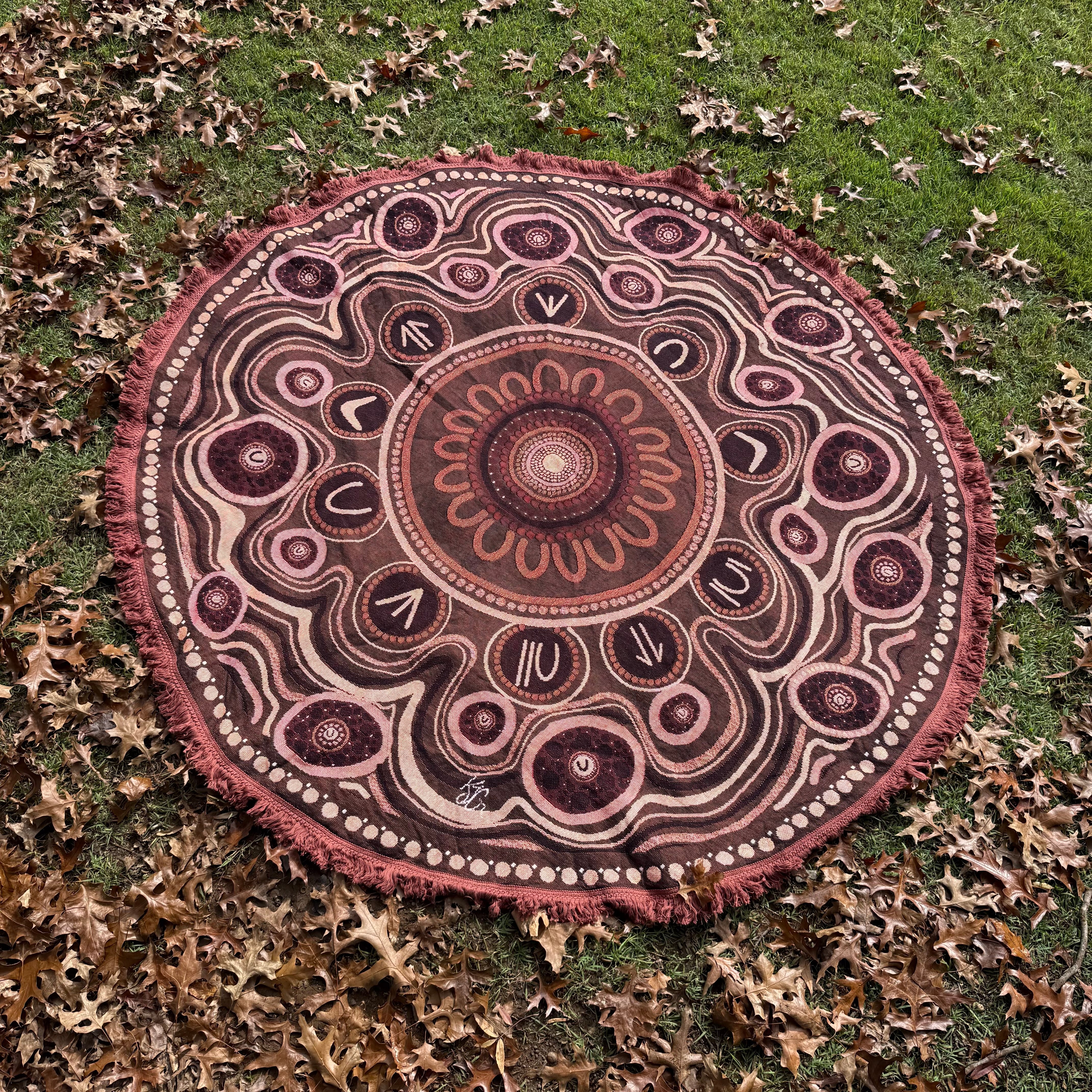 Yarning Circle Cotton Throw