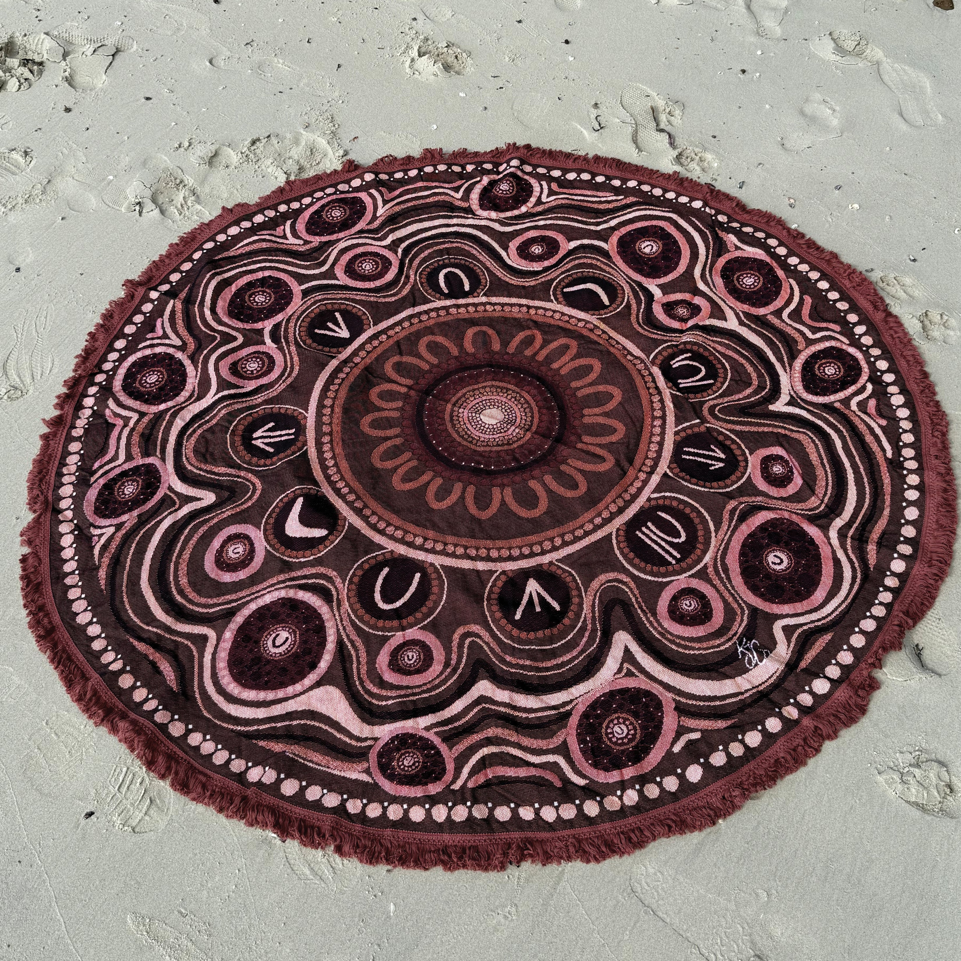 Yarning Circle Cotton Throw
