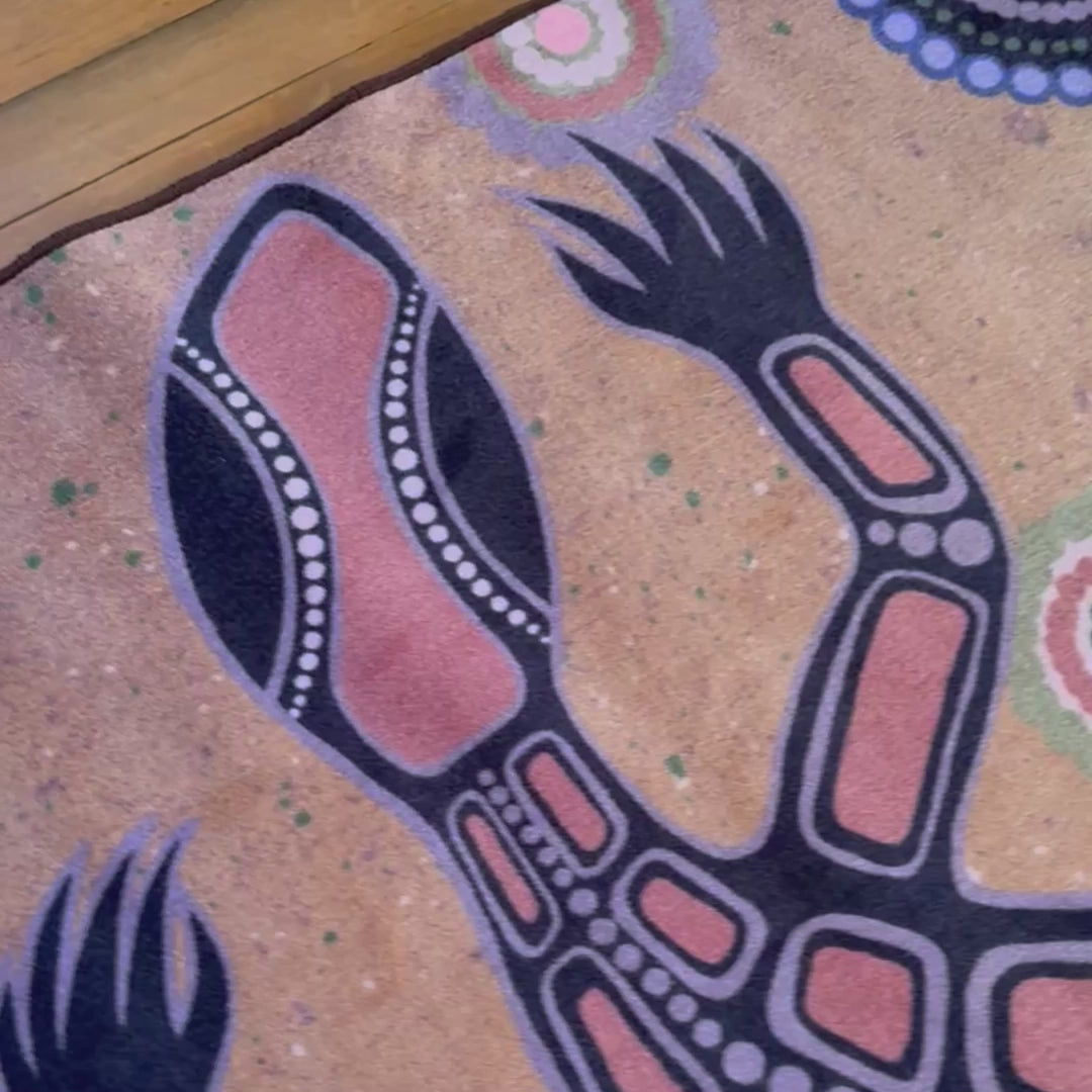 Load video: Dirawong the Goanna Rug