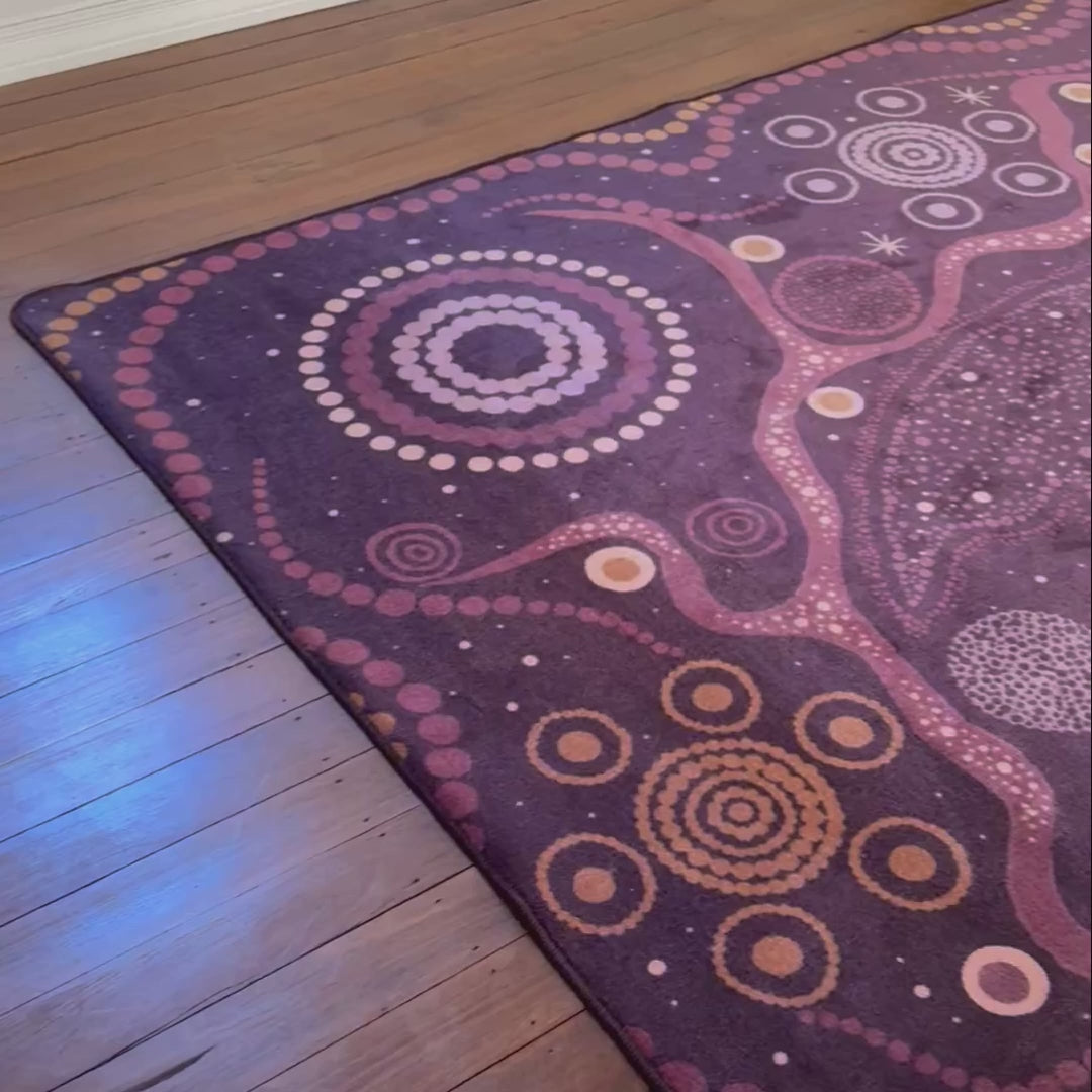 Load video: Emu in the Sky Rug